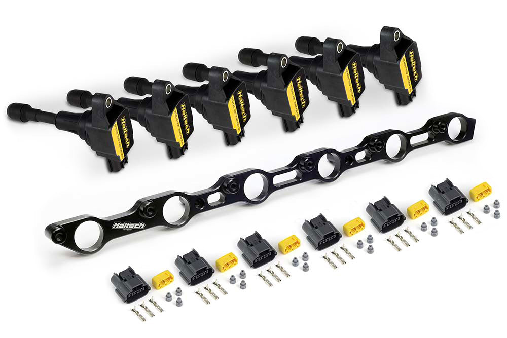 Haltech R35 Coil Bracket Kit for Toyota JZ Includes Bracket , Coils and connectors