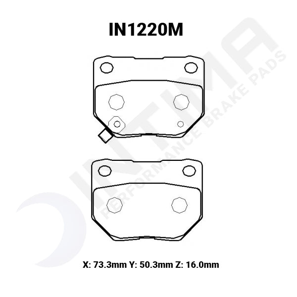 Nissan 300ZX 1989+ Z32 IN1220 Intima SR Rear