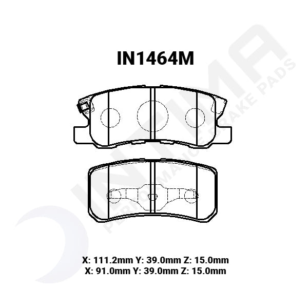 Mitsubishi Lancer 2008+ Ralliart IN1464 Intima SR Rear