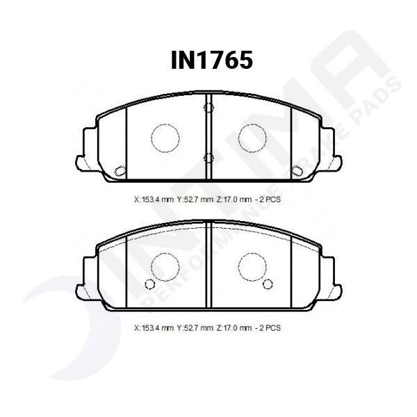 Holden 2006 - 2013 VE All models excluding Redline series IN1765 Front Intima SS