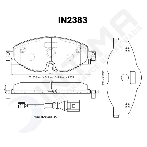 Volkswagen 2013+ Mk7/7.5 Gti IN2383 Intima SR Front
