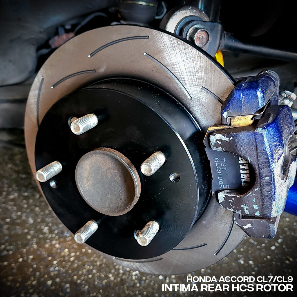 Intima HCS slotted rear brake rotor pair 260mm for Honda Accord Euro CL7 CL9 β HCR31220A