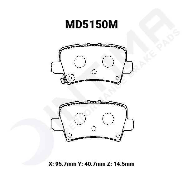 Honda Civic 2006-2012 FN2 Type R MD5150 Intima SR Rear