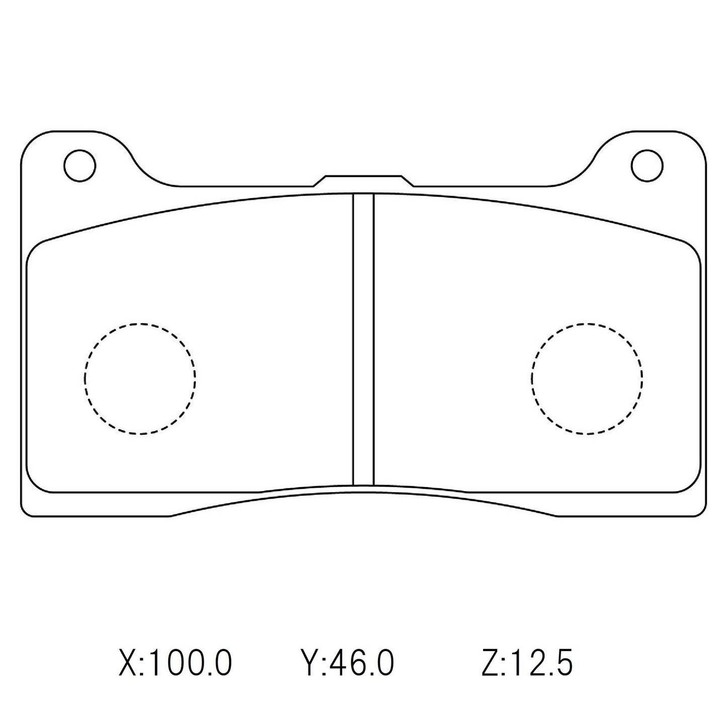 WinmaX W3 Performance Trackday Brake Pads Wilwood 7812 & 7816 plates
