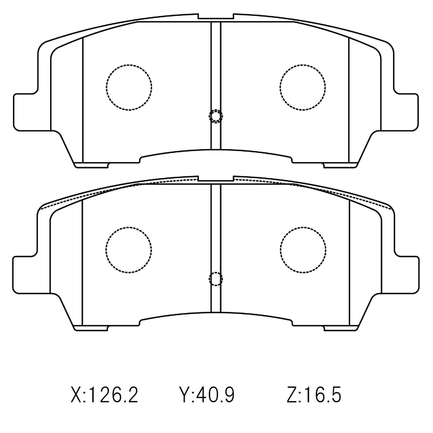 WinmaX W2 Street Performance Brake Pads Ford Mustang 2016 Rear