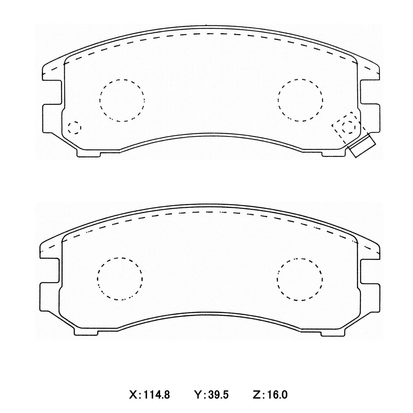 WinmaX W1 Street Performance Brake Pads Nissan 180SX S13 NA Front