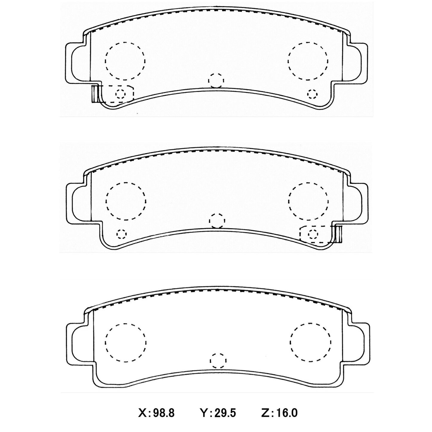 WinmaX W3 Performance Trackday Brake Pads Nissan Pulsar N14 REAR