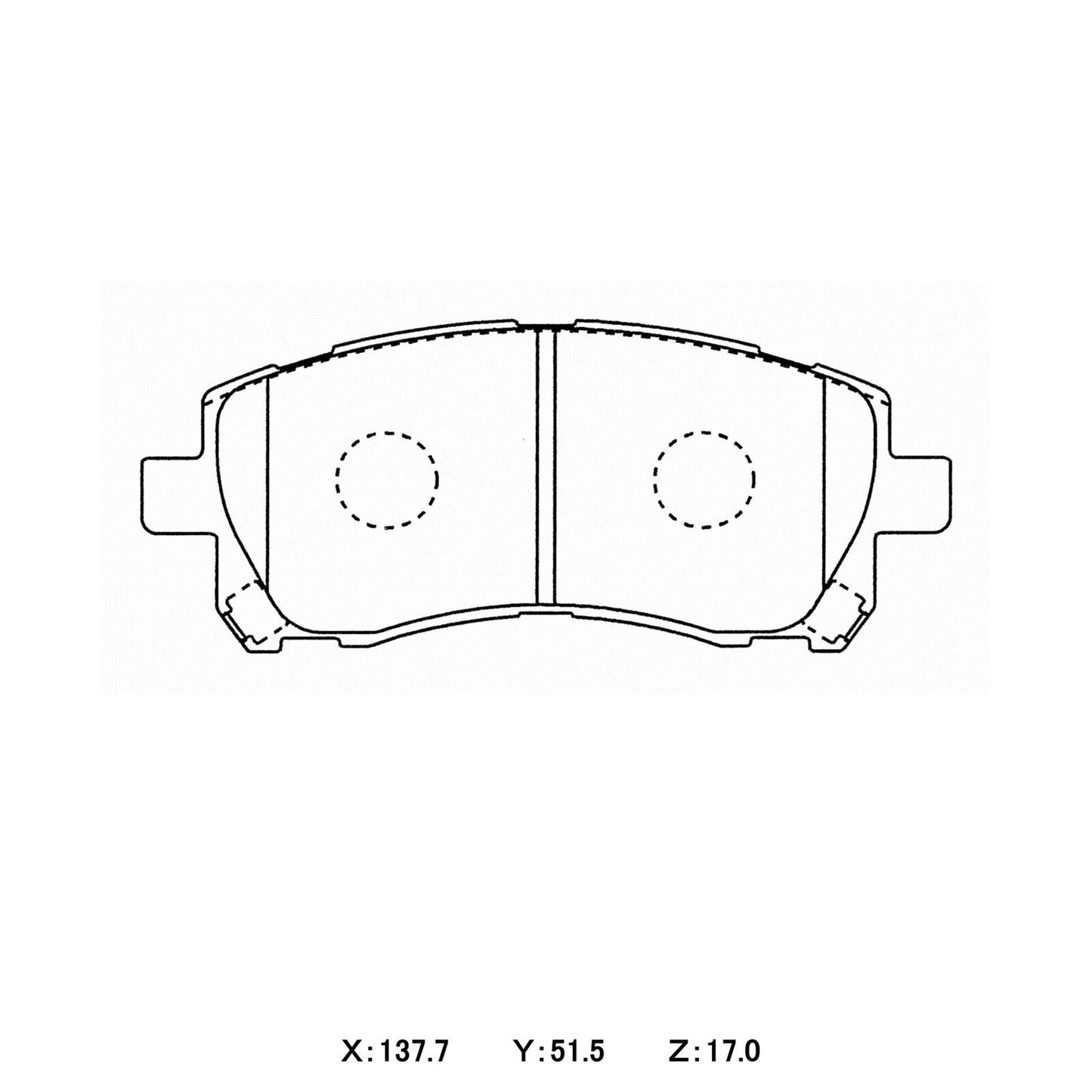 WinmaX W1 Street Performance Brake Pads Subaru Impreza / WRX / Forester / Outback Front