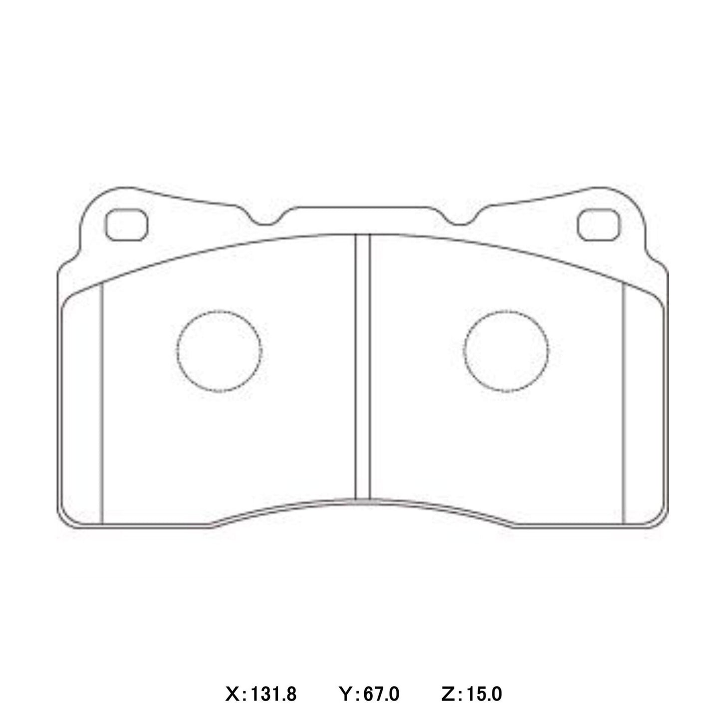 WinmaX W1 Street Performance Brake Pads Brembo Evo / WRX Sti / Commodore REDLINE Front