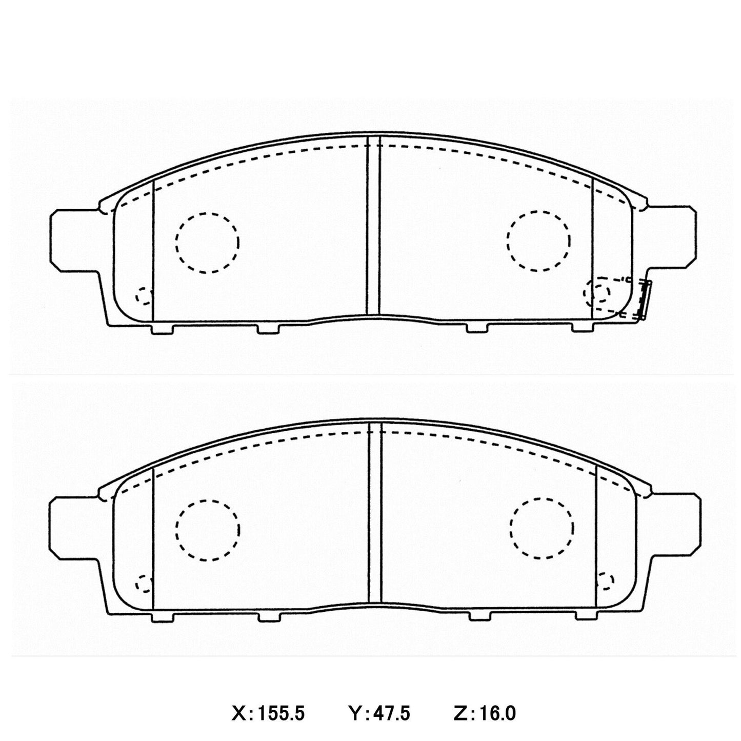 WinmaX WP2 4x4 Heavy Duty Brake Pads Mitsubishi Triton / L200