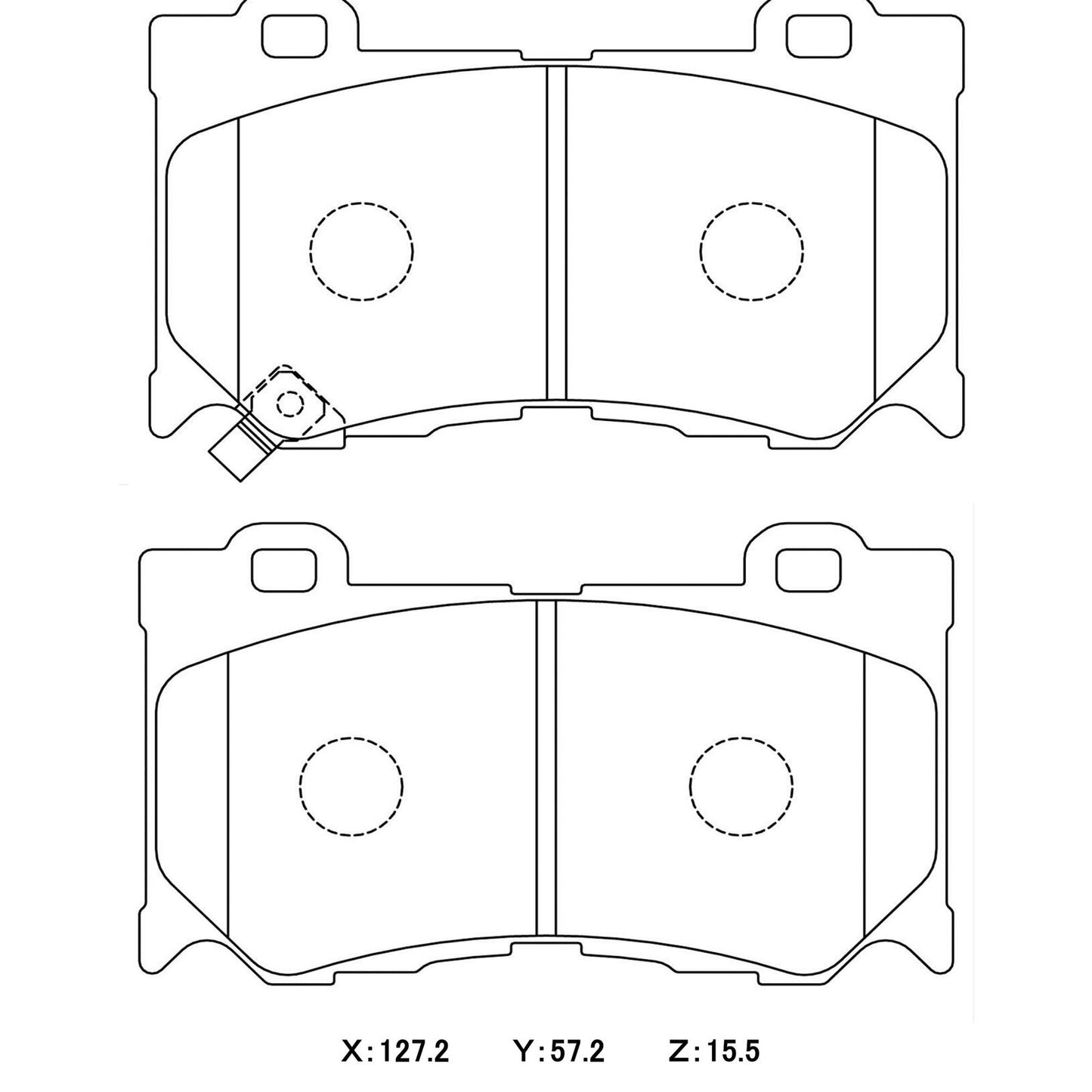 WinmaX W3 Performance Trackday Brake Pads Nissan 370Z (Akebono) Front