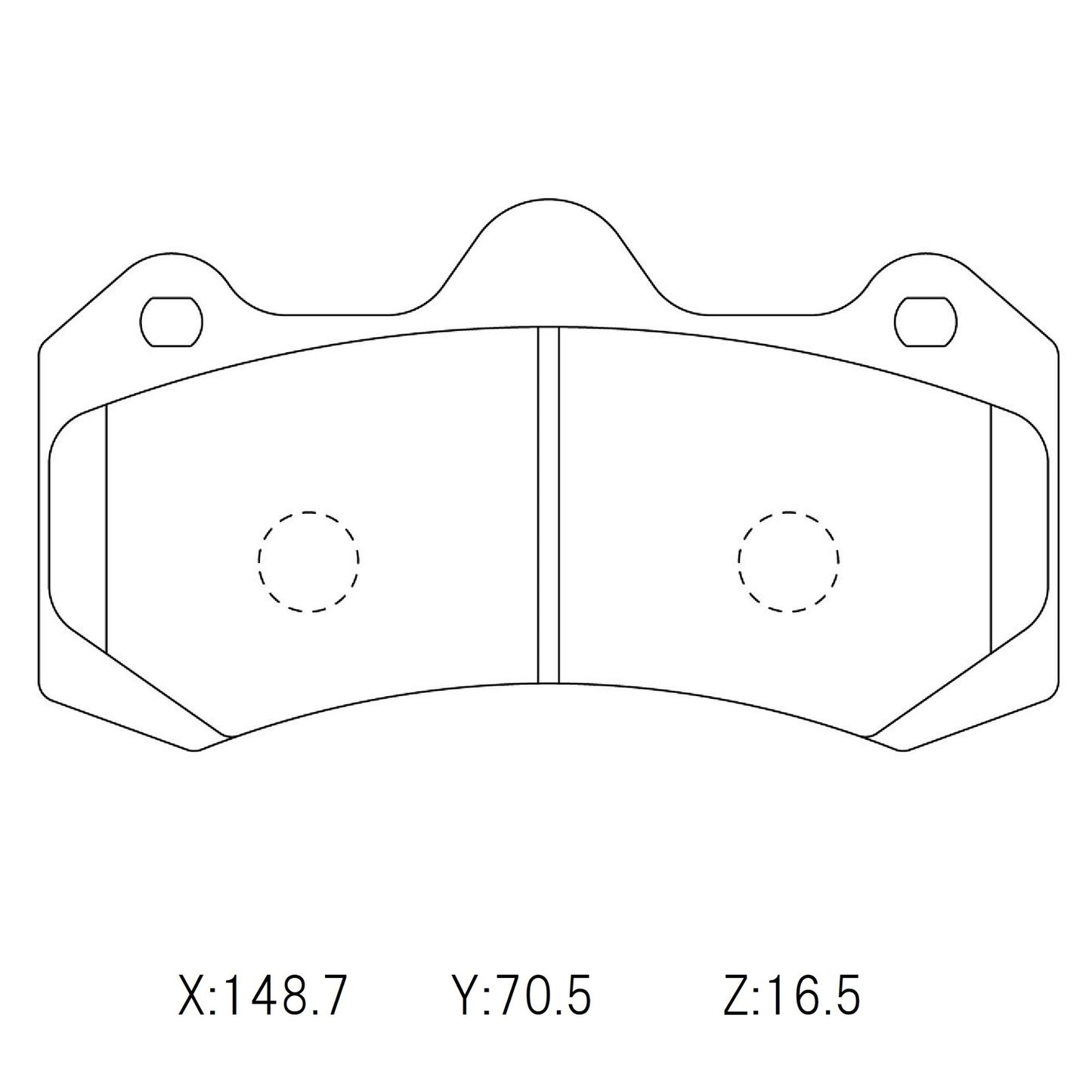 WinmaX W1 Street Performance Brake Pads AP 4 - Racing Solutions