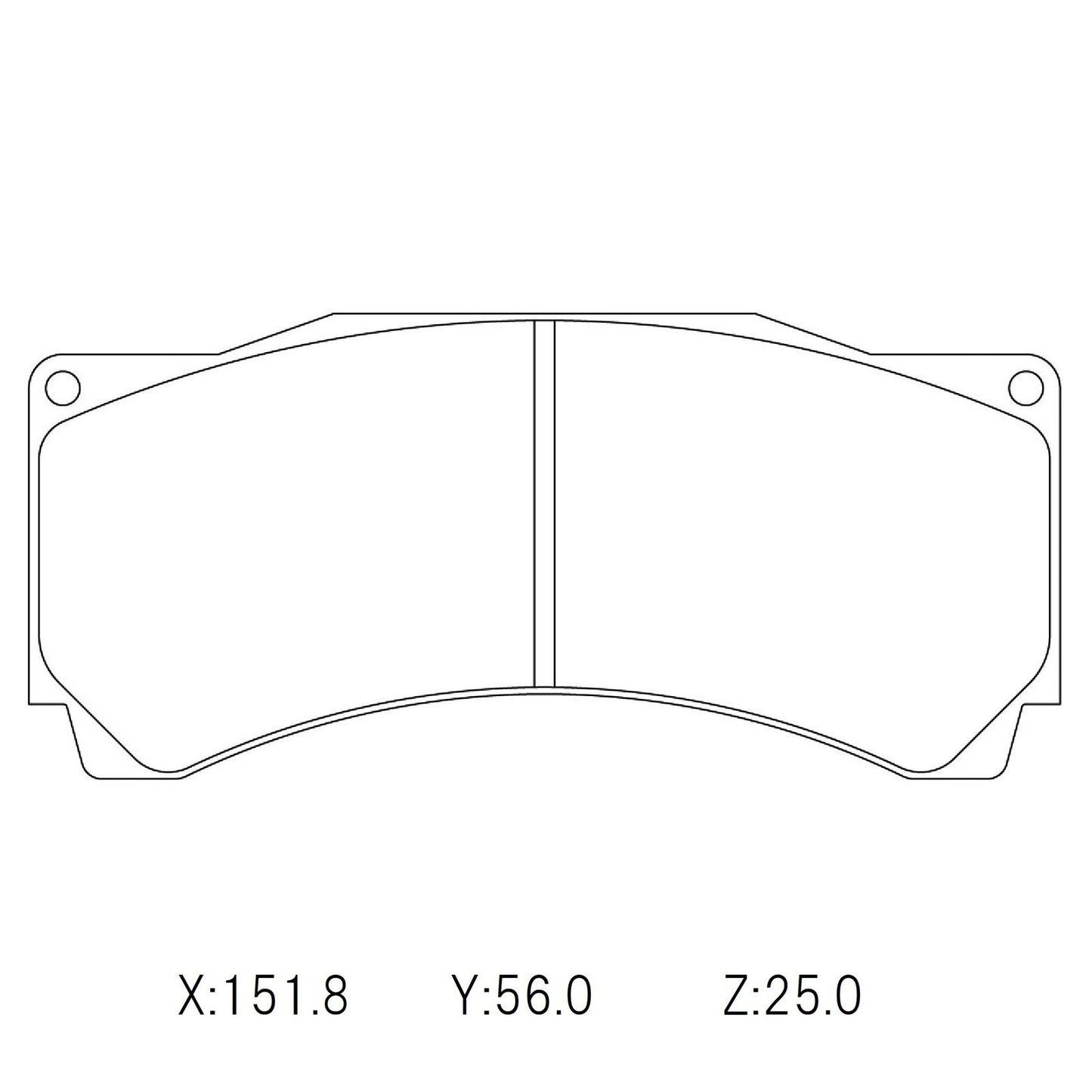 Circo S88 Performance Trackday Brake Pads AP Racing 6 pot RD54 FRONT – front axle