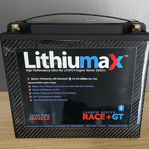 Lithiumax Carbon Series RACE+GT Bluetooth Battery