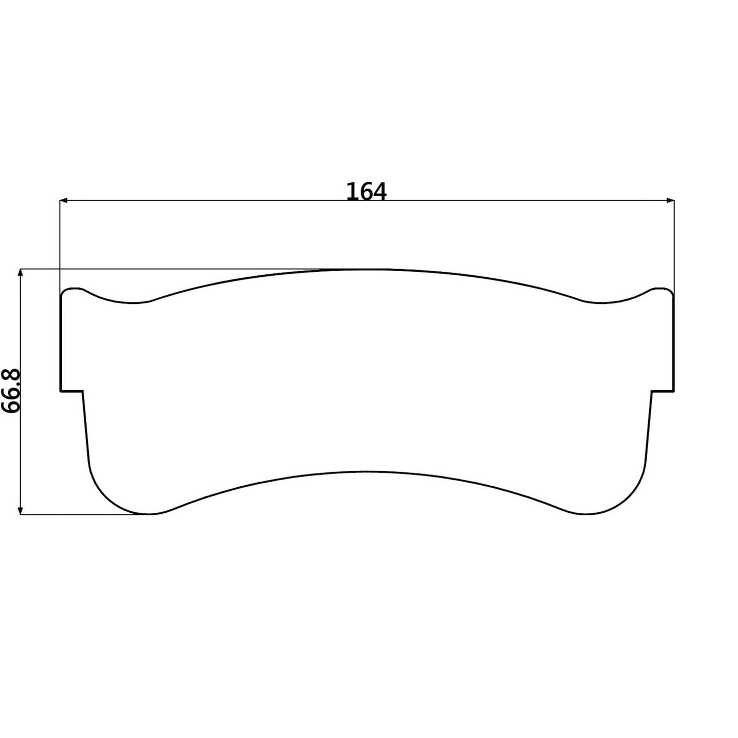 WinmaX W1 Street Performance Brake Pads AP Racing 6 pot RD54