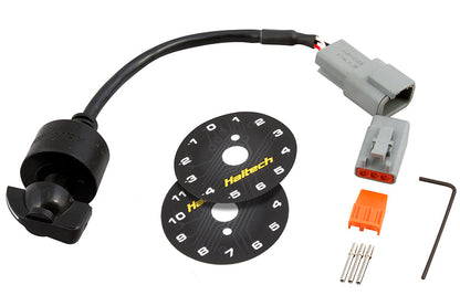 Haltech 12 Position Rotary Trim Module with position decals and Deutsch DTM-3 connector kit