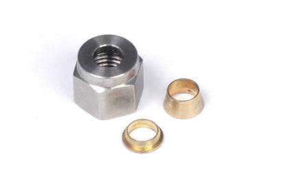 Haltech 1/4 inch Nut and Brass Ferrule