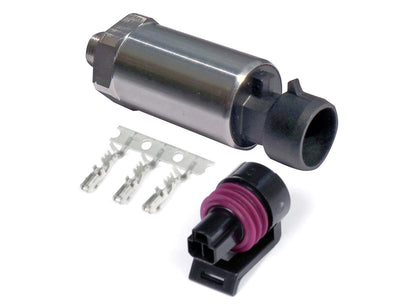 Haltech 150 PSI Motorsport Fuel/Oil/Wastegate Pressure Sensor, Stainless Steel Diaphragm, Thread 1/8 NPT