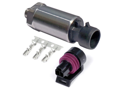 Haltech 250 PSI Motorsport Fuel/Oil/Wastegate Pressure Sensor, Stainless Steel Diaphragm, Thread 1/8 NPT
