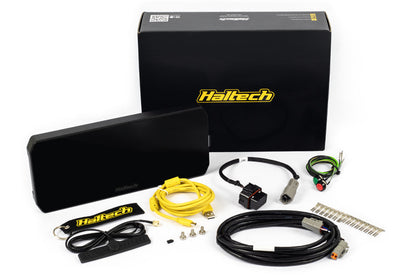 Haltech uC-10 display close-up showing configurable gauge screen layout