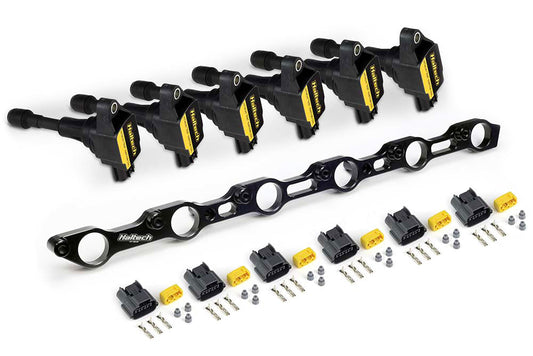Haltech R35 Coil Bracket Kit for Toyota JZ Includes Bracket , Coils and connectors