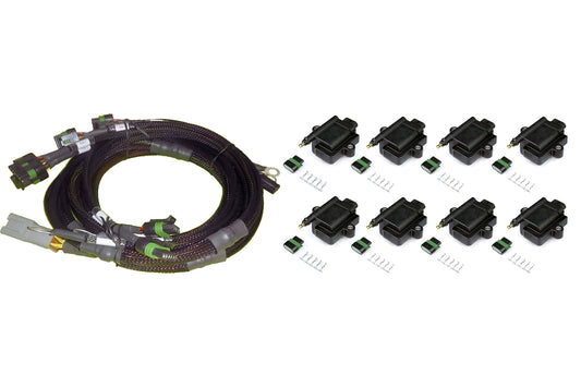 V8 GM/Chrysler Hemi Small/Big Block 8 x Individual High Output IGN-1A Inductive Coil and Harness Kit