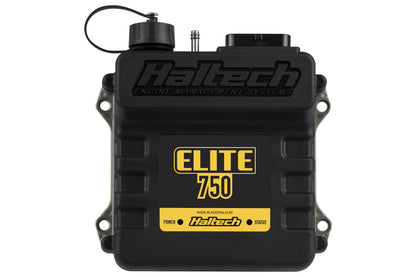 Haltech Elite 750 standalone ECU front view with 34-pin AMP connector – HT-150600