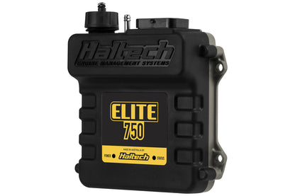 Haltech Elite 750 ECU showing waterproof USB port cap