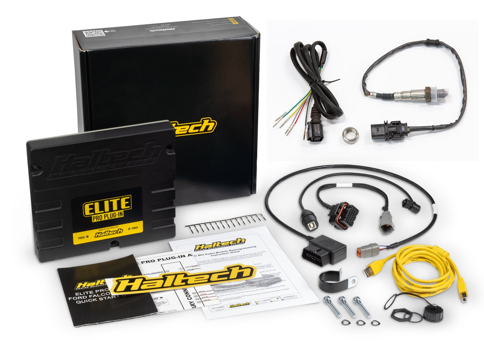 Haltech Elite PRO Plug-in ECU - Ford Falcon i6 "Barra" + Onboard Wideband Sensor Kit