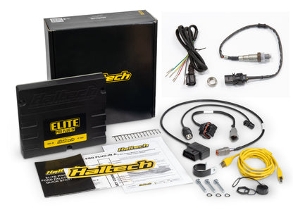 Haltech Elite PRO Plug-in ECU Ford Falcon Barra kit contents with wideband sensor pack – HT-154006