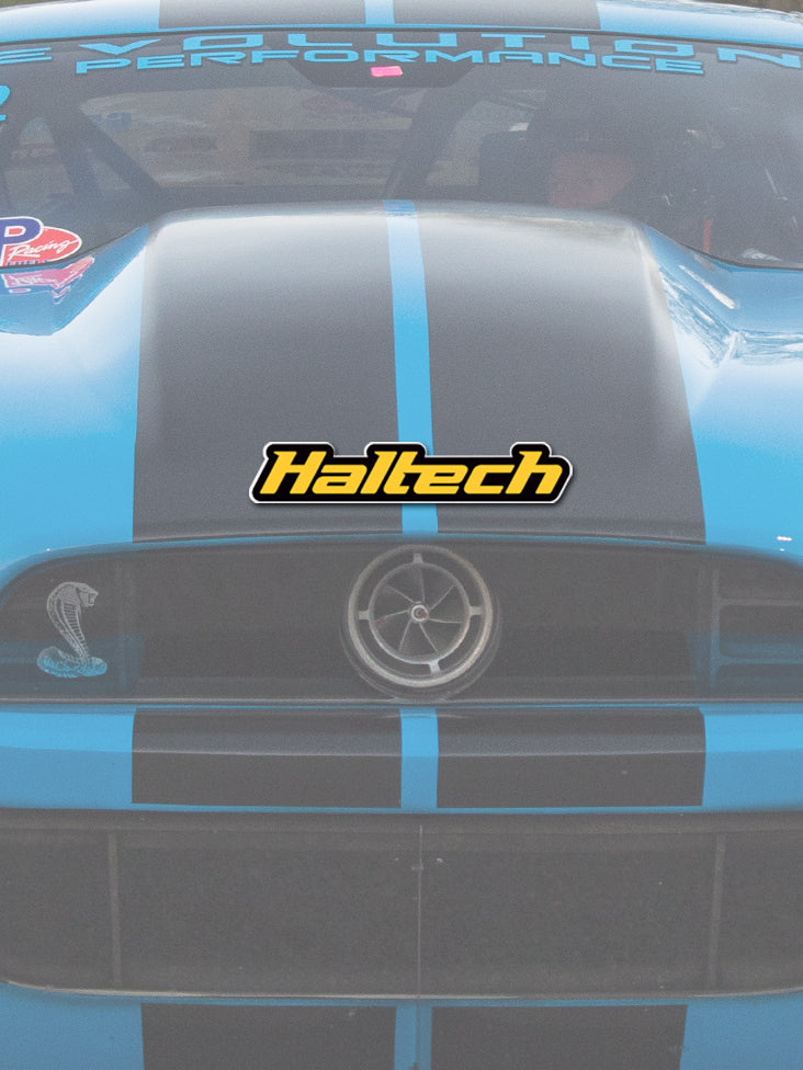 Haltech Logo Colour Sticker - Yellow