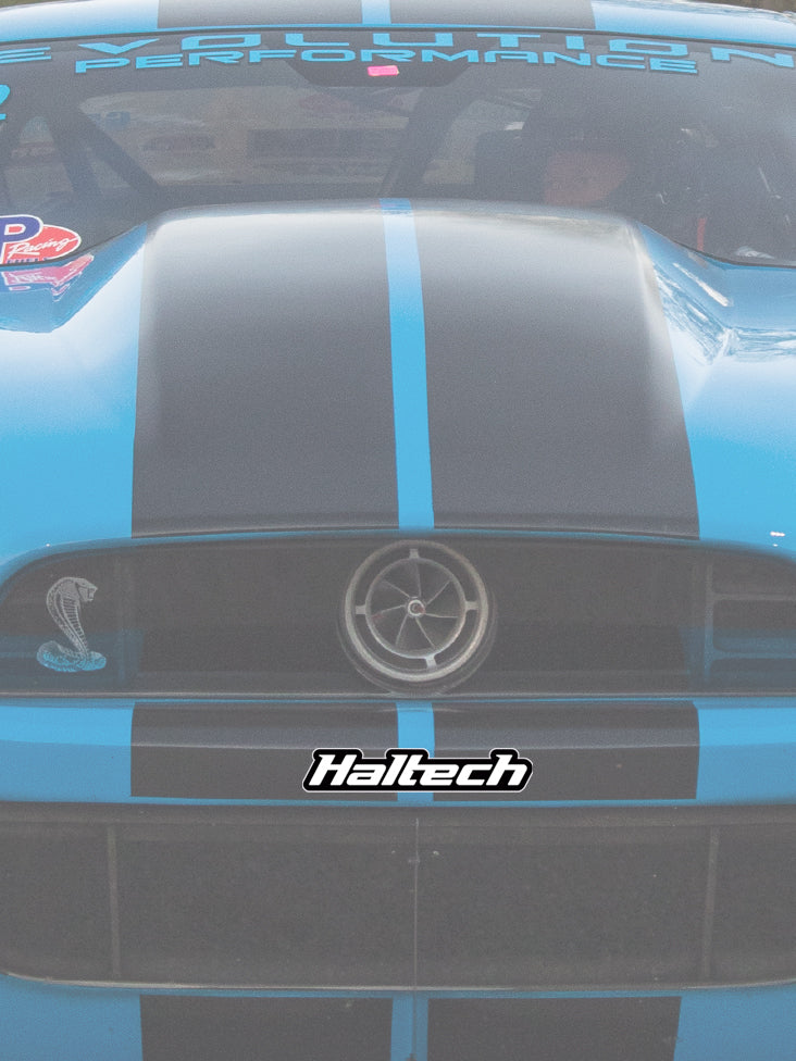 Haltech Logo Sticker Black and White