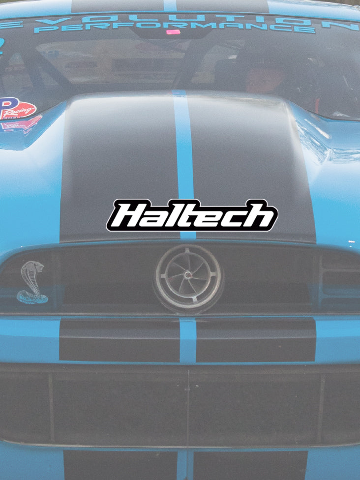 Haltech Logo Sticker Black and White