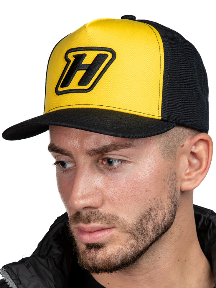 Haltech Snap Back Yellow with H Logo