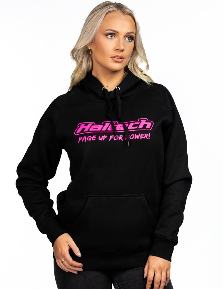 Haltech "Classic" Hoodie Black Pink