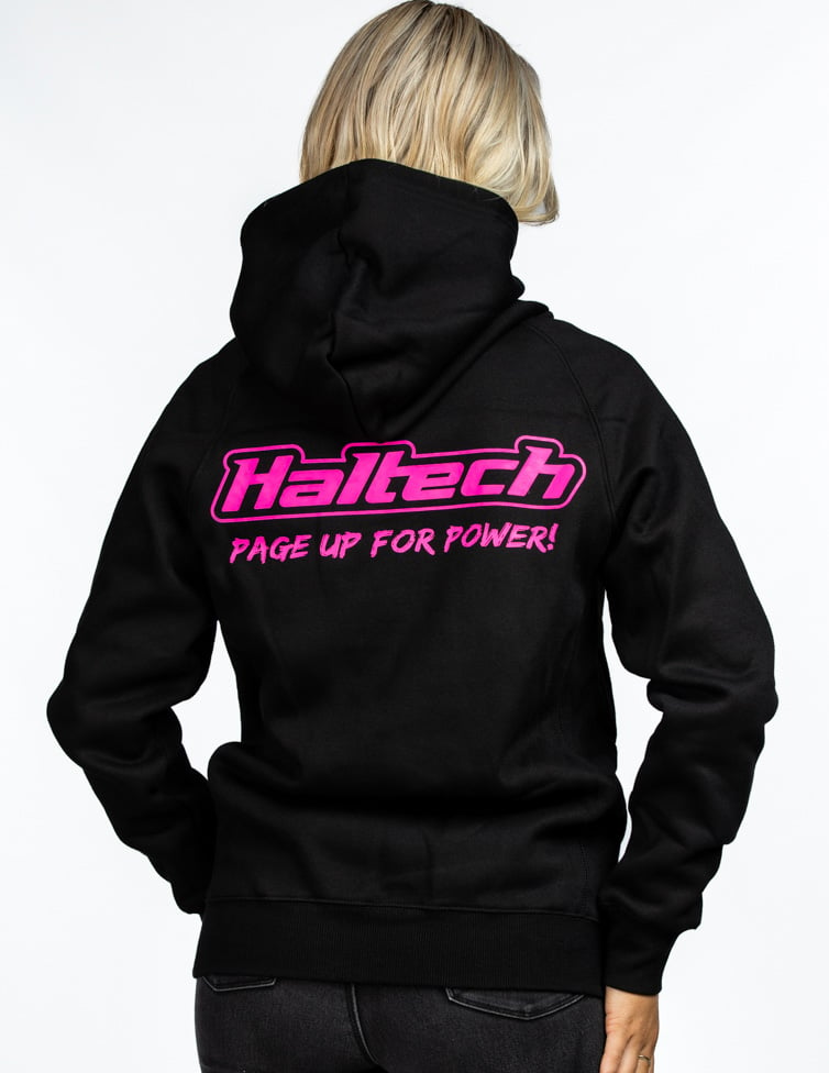 Haltech "Classic" Hoodie Black Pink