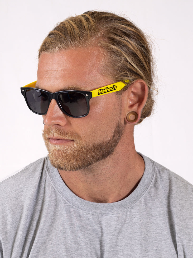 Haltech Sunglasses Black and Yellow