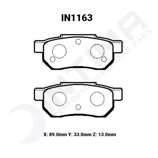 Honda Integra DC2 1993-1999 GSi/VTiR  IN1163 Intima SR Rear