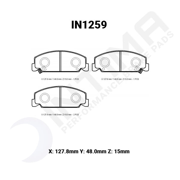 Honda Civic 1996-2000 Cxi  IN1259 Intima SR Front