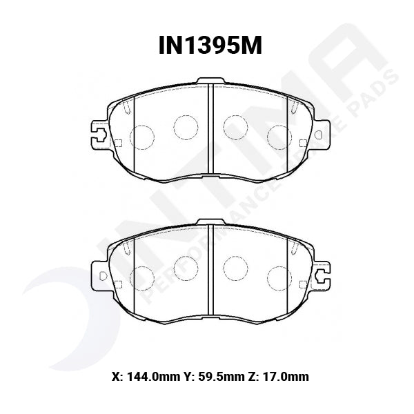 Toyota Mark II/Verossa 2000-2007 JZX110 Turbo IN1395 Front Intima SS