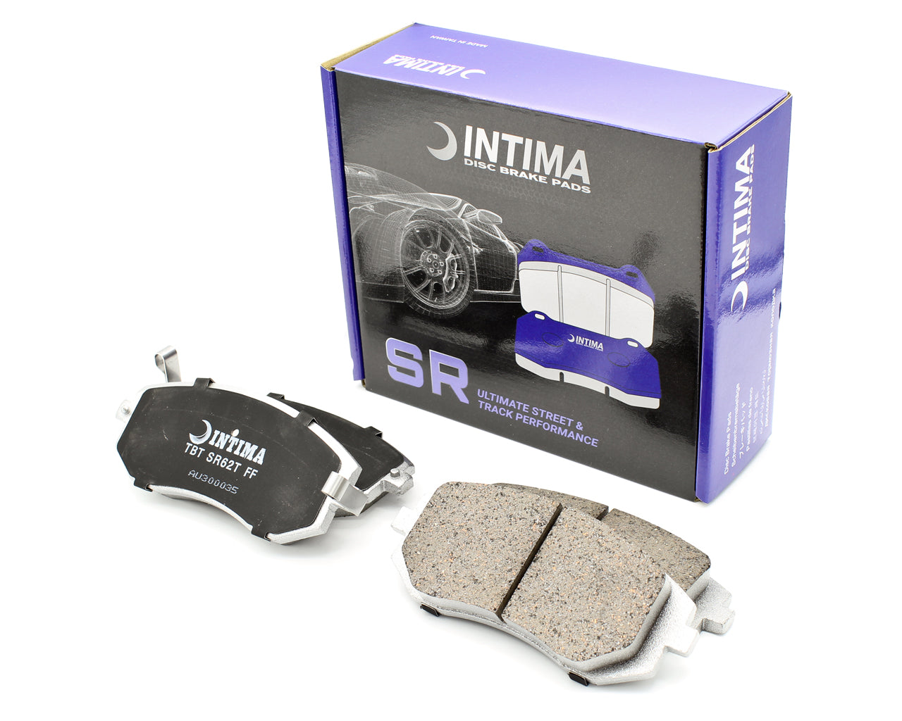 INTIMA SR FRONT BRAKE PADS – 86 GT/GTS, GR86, BRZ, WRX 08-14, FORESTER 02-13