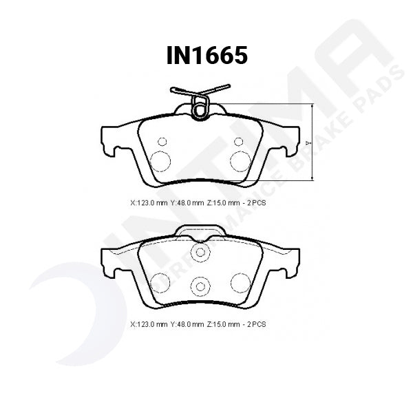 Ford Focus  2008 - 2011 XR5 Turbo  IN1665 Intima SR Rear