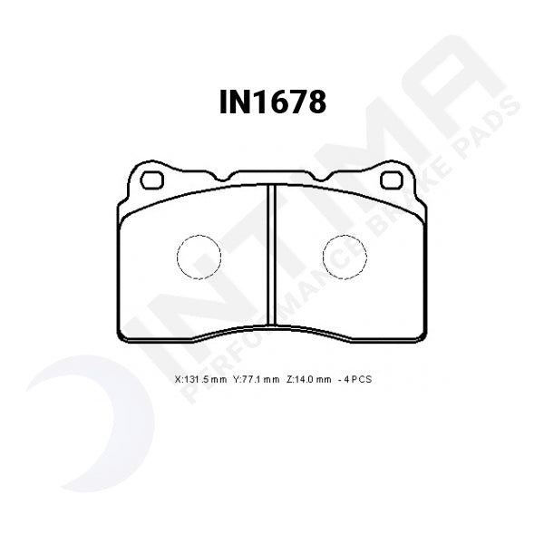 Mitsubishi Lancer 2008+ Evolution X IN1678 Front Intima SS