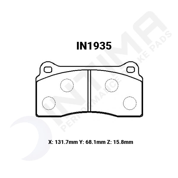 FPV 2003 + BA, BF & FG GT/Pursuit/Typhoon/F6 Brembo FRONT 4 Piston IN1935 Front Intima SS