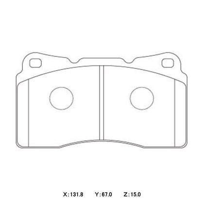 CIRCO M119 race brake pads for Brembo Evo WRX STI and Commodore REDLINE