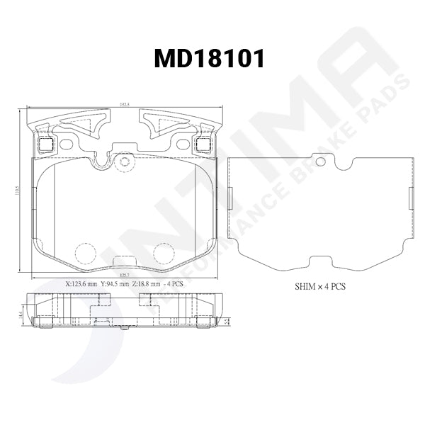 MD18101 GR Supra Brake pads