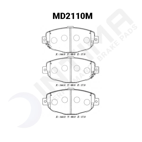 Toyota Soarer 1991-1996 91-00 JZZ30 2.5L W/ABS, 4.0L UZZ32  MD2110M Intima SR Front