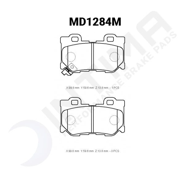 Nissan 370GT 2009+ Type S and SP  MD1284 Intima SR Rear