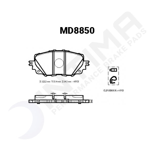 Mazda MX5 2015+ ND  MD8850 Intima SR Front