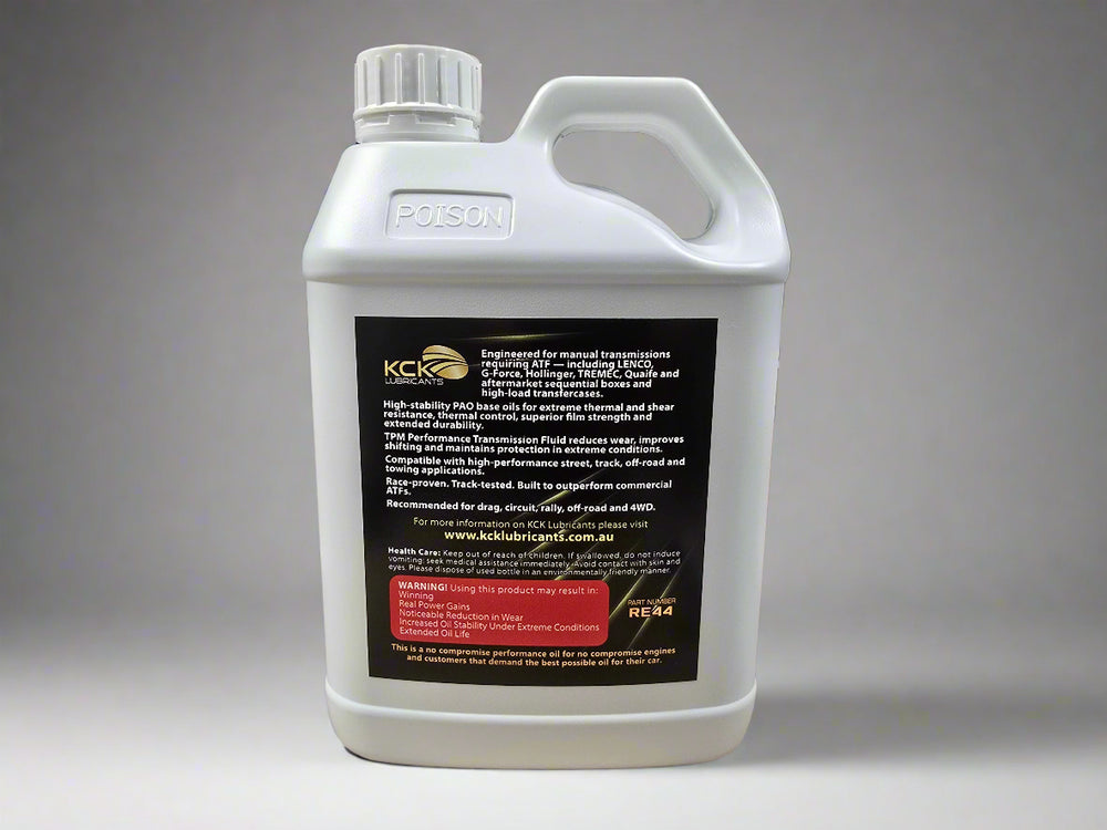 KCK RE44 rear label listing TREMEC, LENCO, G-Force, Hollinger and Quaife applications